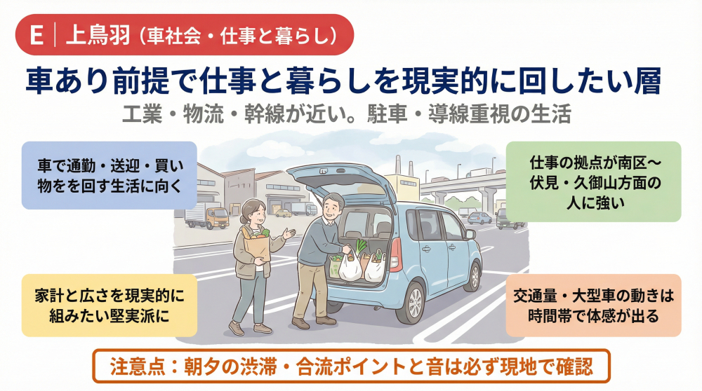 上鳥羽の町並みイメージ