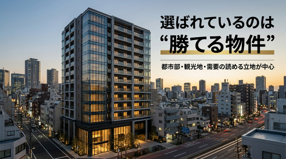 都市部マンションや投資物件をイメージする画像
