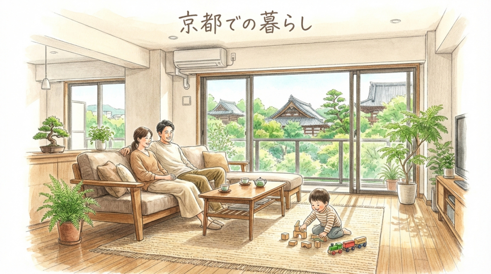 京都での暮らしイメージ（家族）