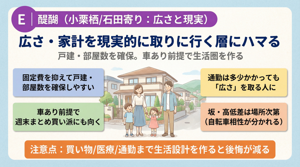 醍醐（小栗栖/石田寄り）の町並みイメージ