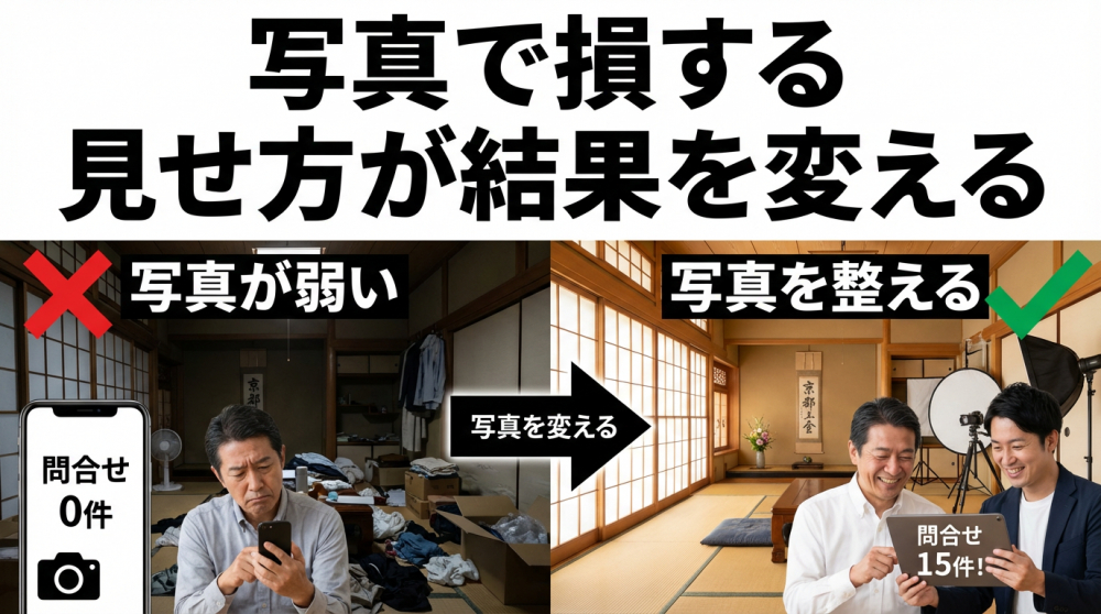 不動産売却の失敗を防ぐ：写真と見せ方の改善ポイント