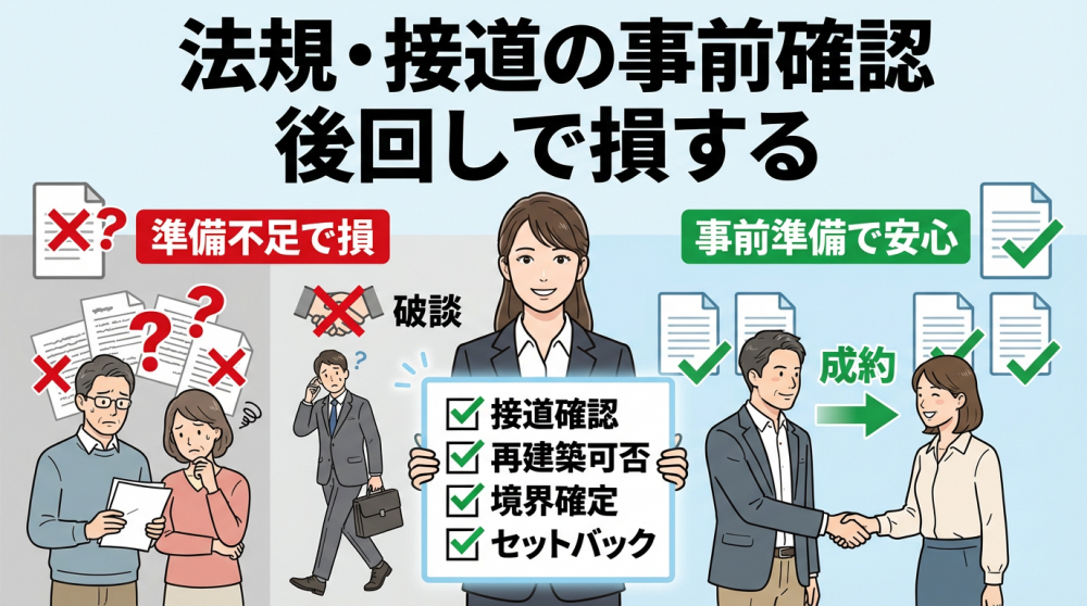 京都の不動産売却で損しないための法規・接道・境界チェック