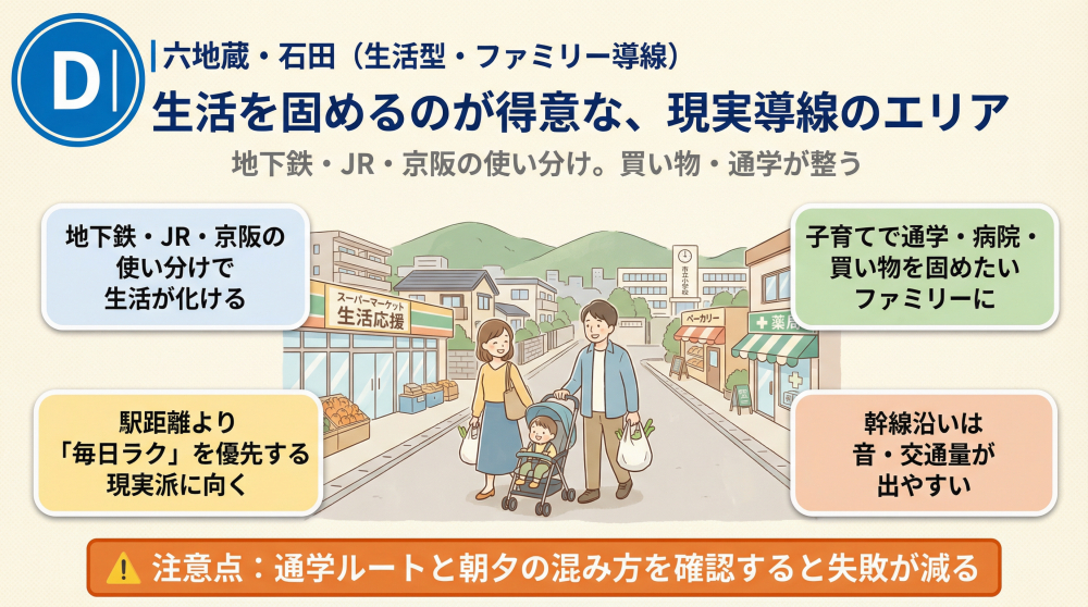 六地蔵・石田の町並みイメージ