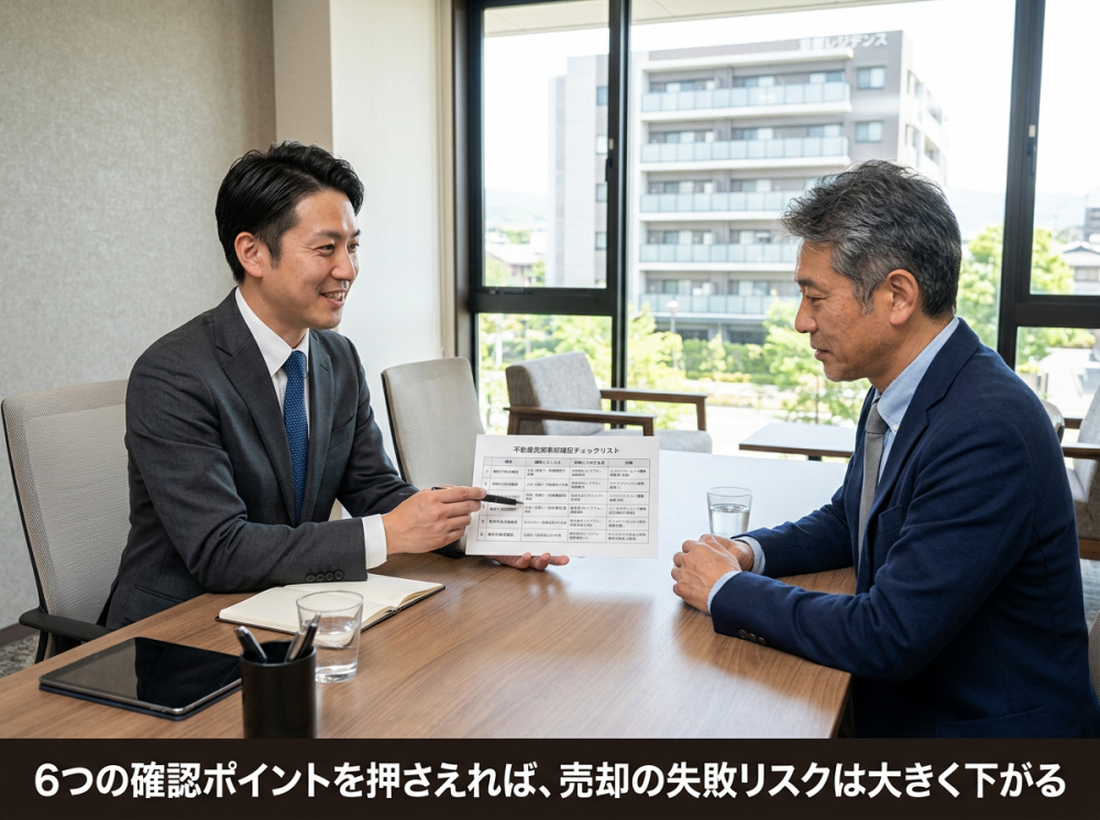 京都の一棟マンション売却で確認したいポイント一覧のイメージ