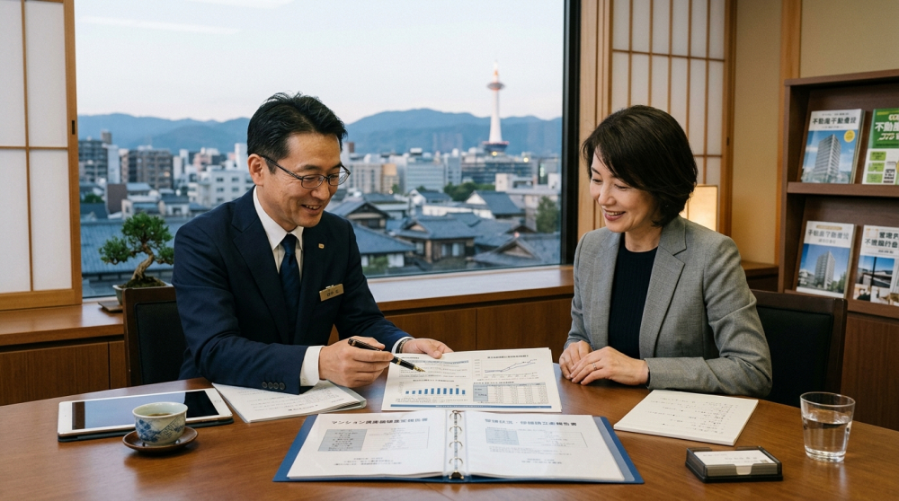 マンション売却と資産価値をイメージする画像