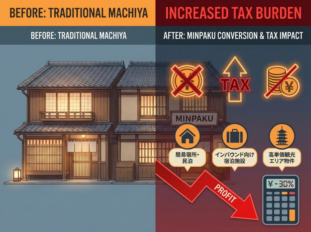 投資用不動産への影響イメージ