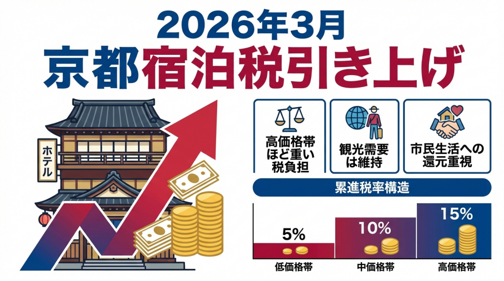 2026年3月宿泊税改正インフォグラフィック