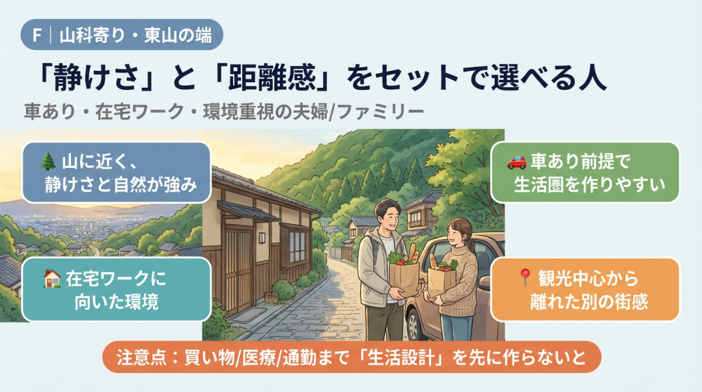 山科寄り（東山区端）の町並みイメージ