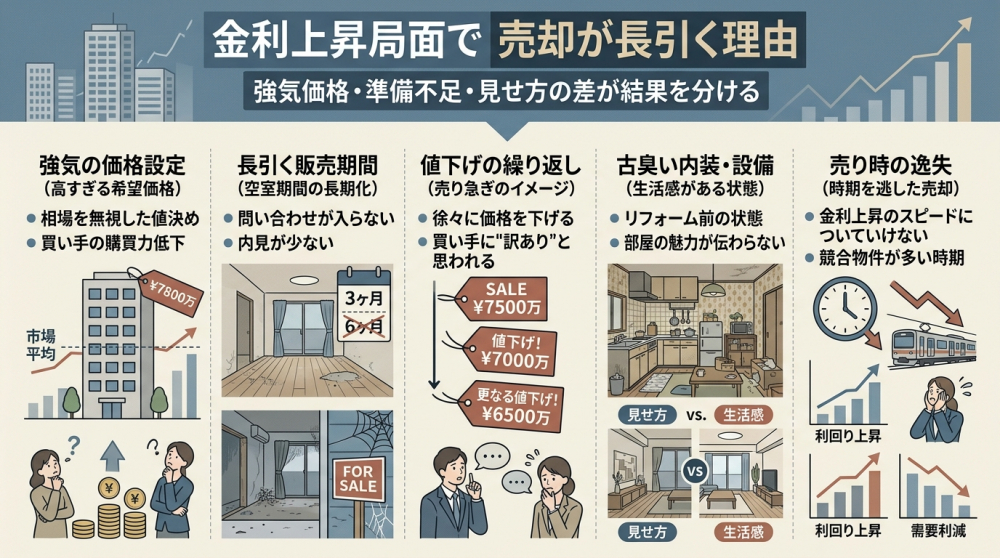 金利上昇局面でマンション売却に失敗しないための相談イメージ