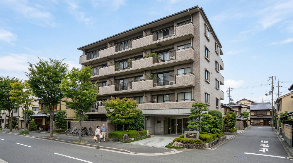 西院・中京区で築20年マンションの売却相場をイメージする画像