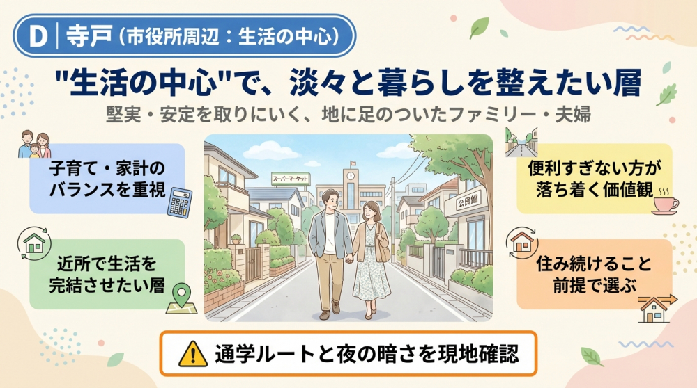 寺戸（市役所周辺）の町並みイメージ