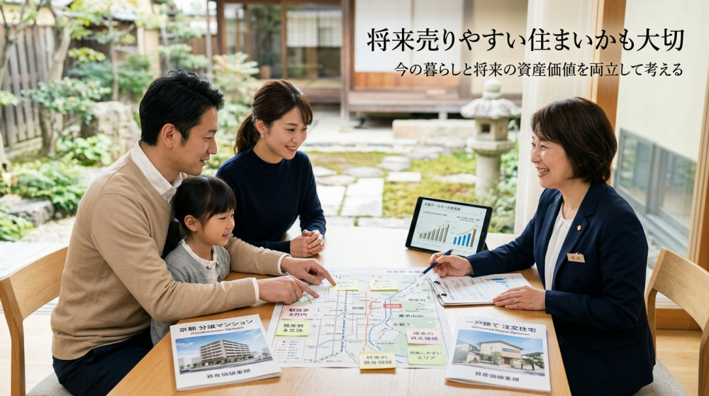 京都で将来売りやすい物件を選ぶイメージ